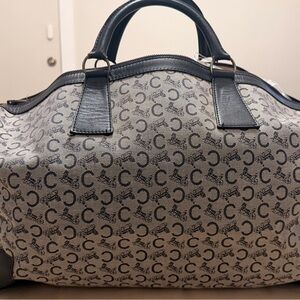 Celine Blue Boston luggage bag. Vintage